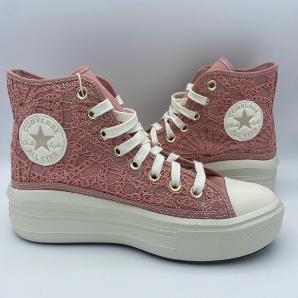 Converse Chuck Taylor All Star Move Platform High 'Daisy Cord' Sneakers - Picture 1 of 10